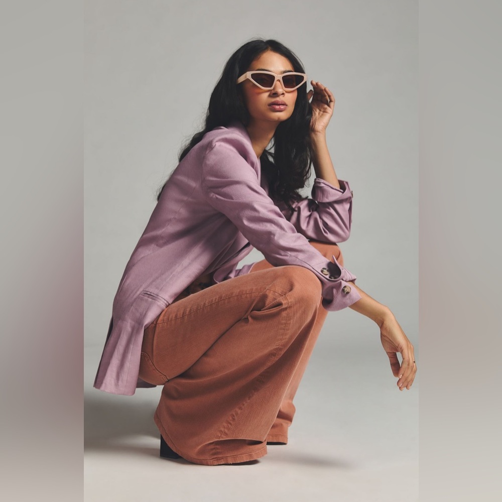 NEW WITH TAGS! ANTHROPOLOGIE PILCRO MID-RISE FLARE PANT SIZE 29 TALL COPPER